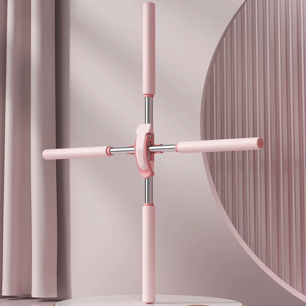 Yoga Hunchback Corrector Adjustable Stainless Steel Body Stick Cross Open Back Standing Training Stick Gym Home Sports Equipment