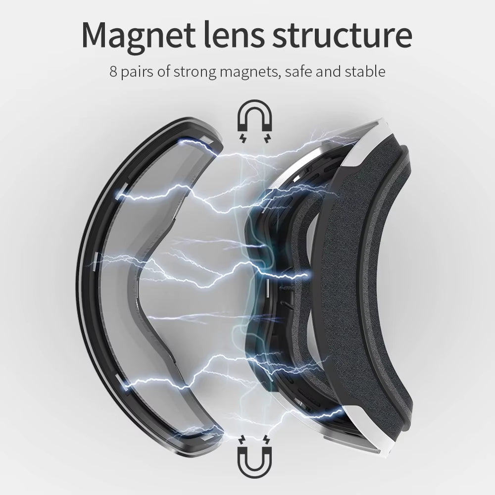 Winter Professional Men Women Ski Goggles Set Magnetic Quick-Change Double Layers Anti-Fog Snowboard Goggles Adults