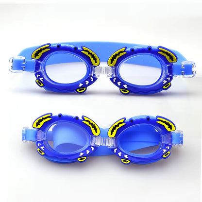 New Waterproof Anti-Fog Cute Baby Cartoon Mirror Goggles for Children to Learn Swimming Glasses Belt Can Be Adjusted