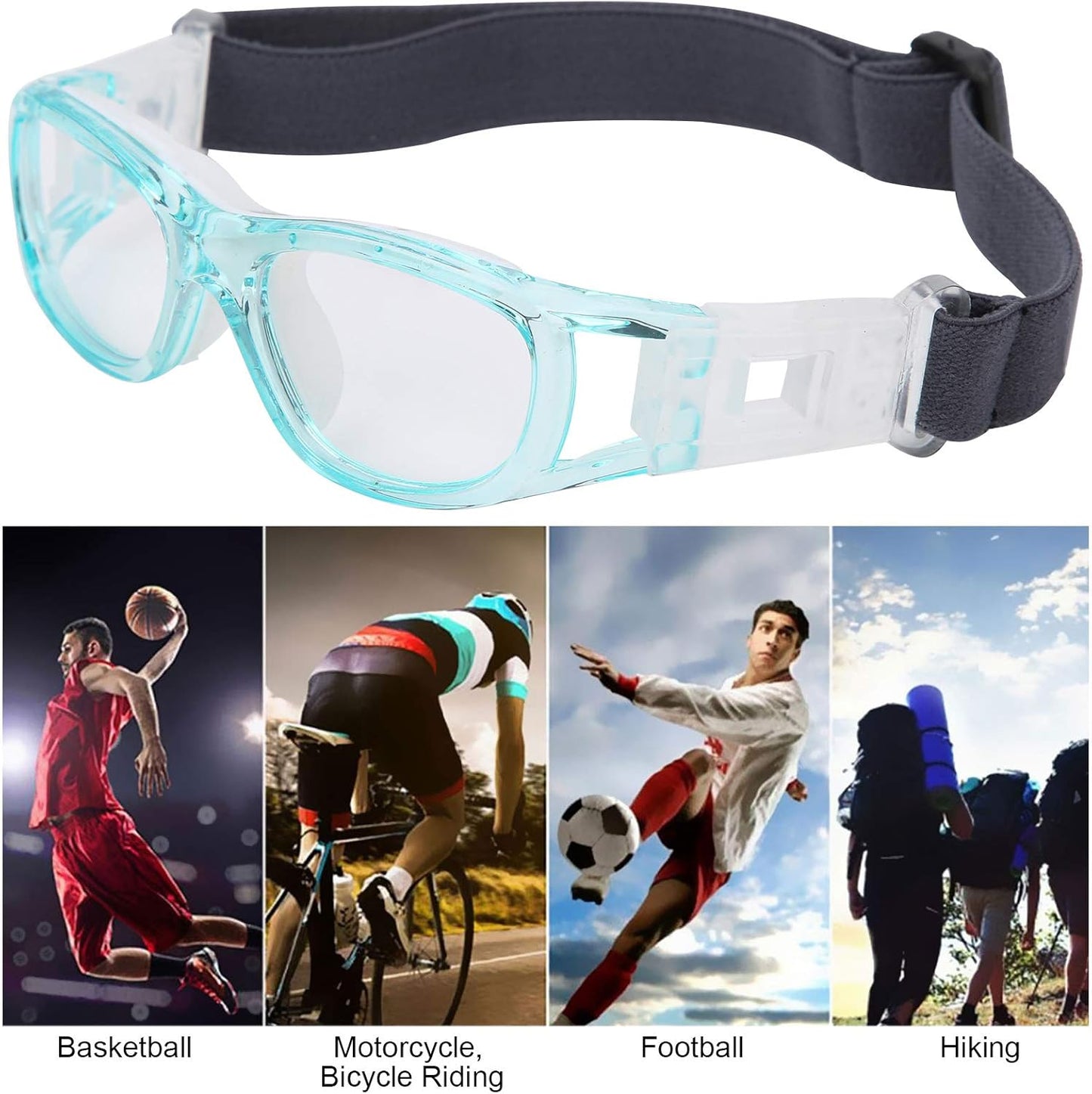 SUNGOOYUE Kid Goggles, Children Sports Goggles -Teenager Adjustable Football Cyc