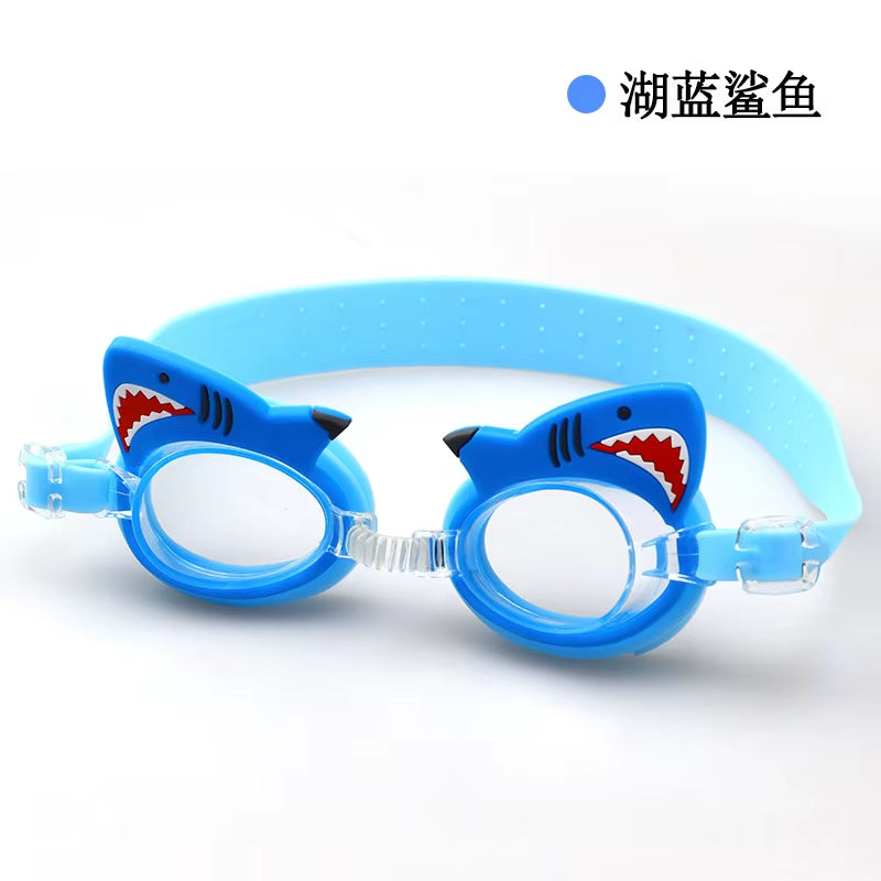 New Waterproof Anti-Fog Cute Baby Cartoon Mirror Goggles for Children to Learn Swimming Glasses Belt Can Be Adjusted