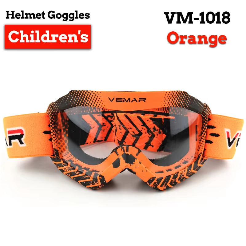 Vemar Off-Road Motorcycle Goggles Children Windproof Motorbike Glasses Dustproof Motocross Racing MX MTB HD Moto Goggles Kids