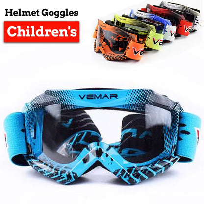 Vemar Off-Road Motorcycle Goggles Children Windproof Motorbike Glasses Dustproof Motocross Racing MX MTB HD Moto Goggles Kids