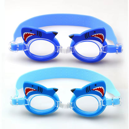 New Waterproof Anti-Fog Cute Baby Cartoon Mirror Goggles for Children to Learn Swimming Glasses Belt Can Be Adjusted