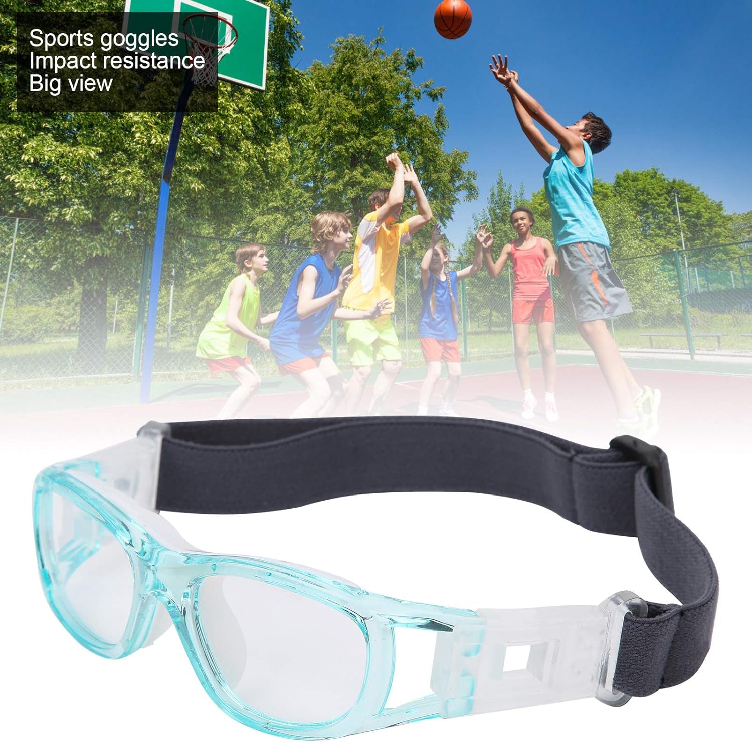 SUNGOOYUE Kid Goggles, Children Sports Goggles -Teenager Adjustable Football Cyc