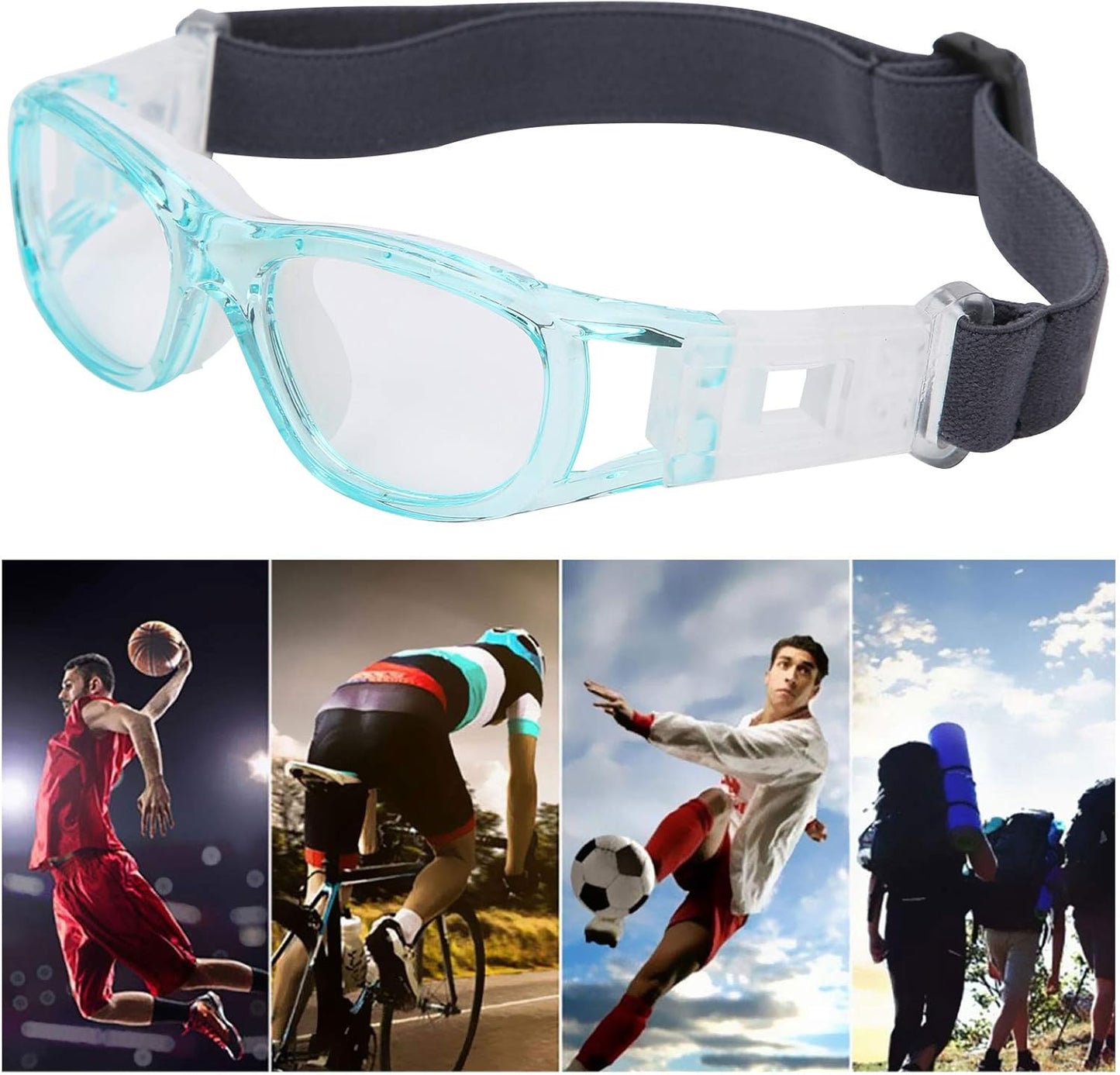 SUNGOOYUE Kid Goggles, Children Sports Goggles -Teenager Adjustable Football Cyc