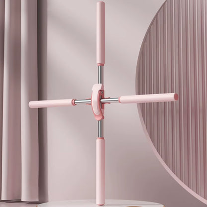 Yoga Hunchback Corrector Adjustable Stainless Steel Body Stick Cross Open Back Standing Training Stick Gym Home Sports Equipment